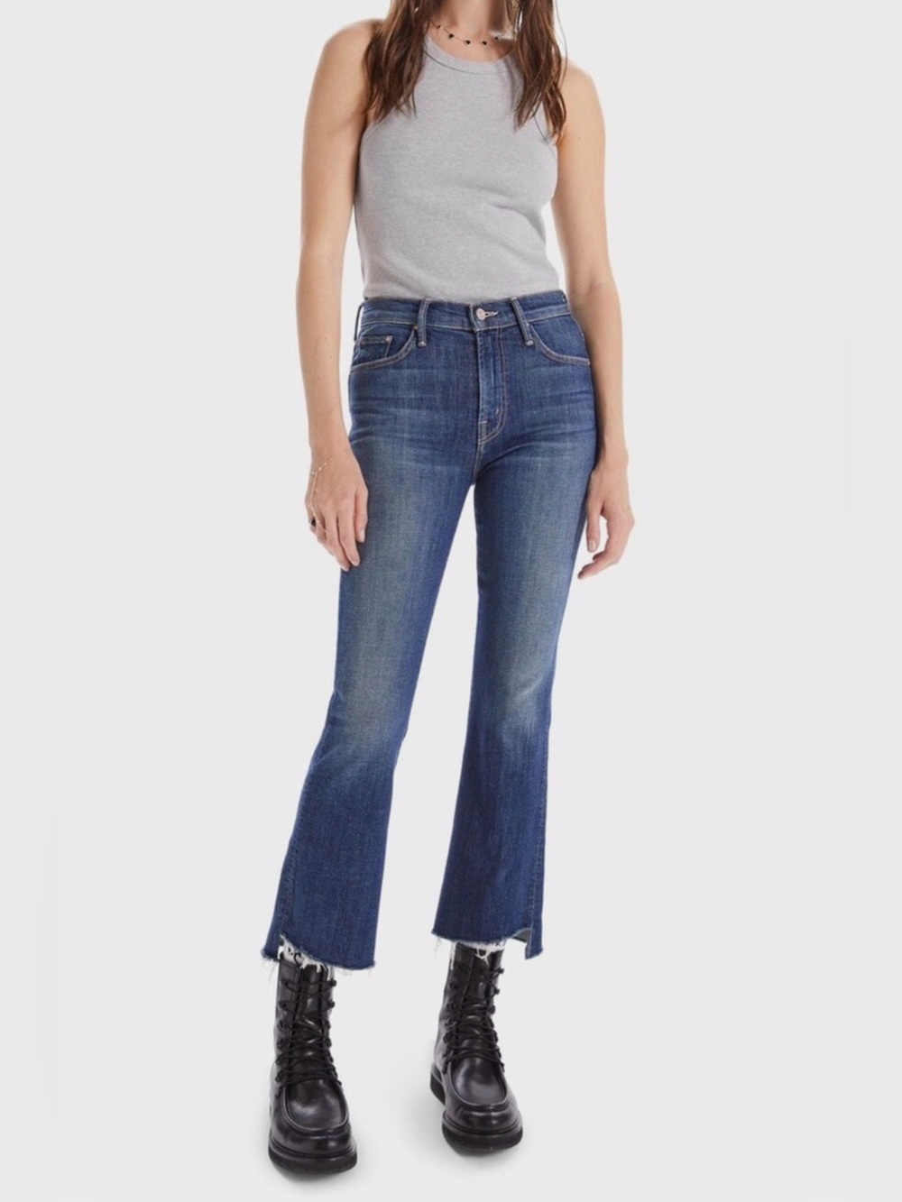 MOTHER The Insider Crop Step Fray- Girl Crush